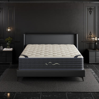Matelas hybride luxueux double face SweDrea de 35,5 cm (14 po) – Fermeté moyenne à ferme, certifié CertiPUR-US, SGS et OEKO-TEX®.