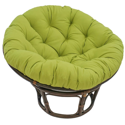 Fauteuil Papasan Bali en rotin de 107 cm avec coussin en sergé
