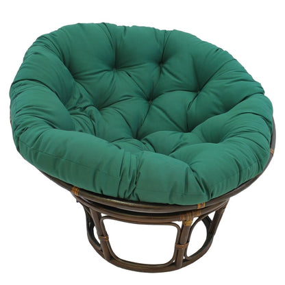 Fauteuil Papasan Bali en rotin de 107 cm avec coussin en sergé