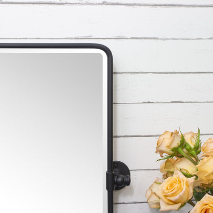 Miroir de salle de bain/coiffeuse horizontal biseauté TEHOME Lutalo