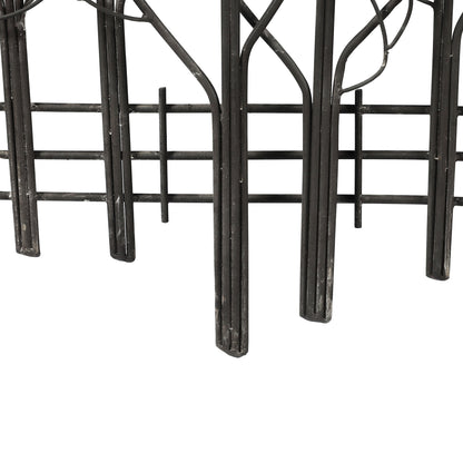 Décoration murale Champ d'arbres en métal noir