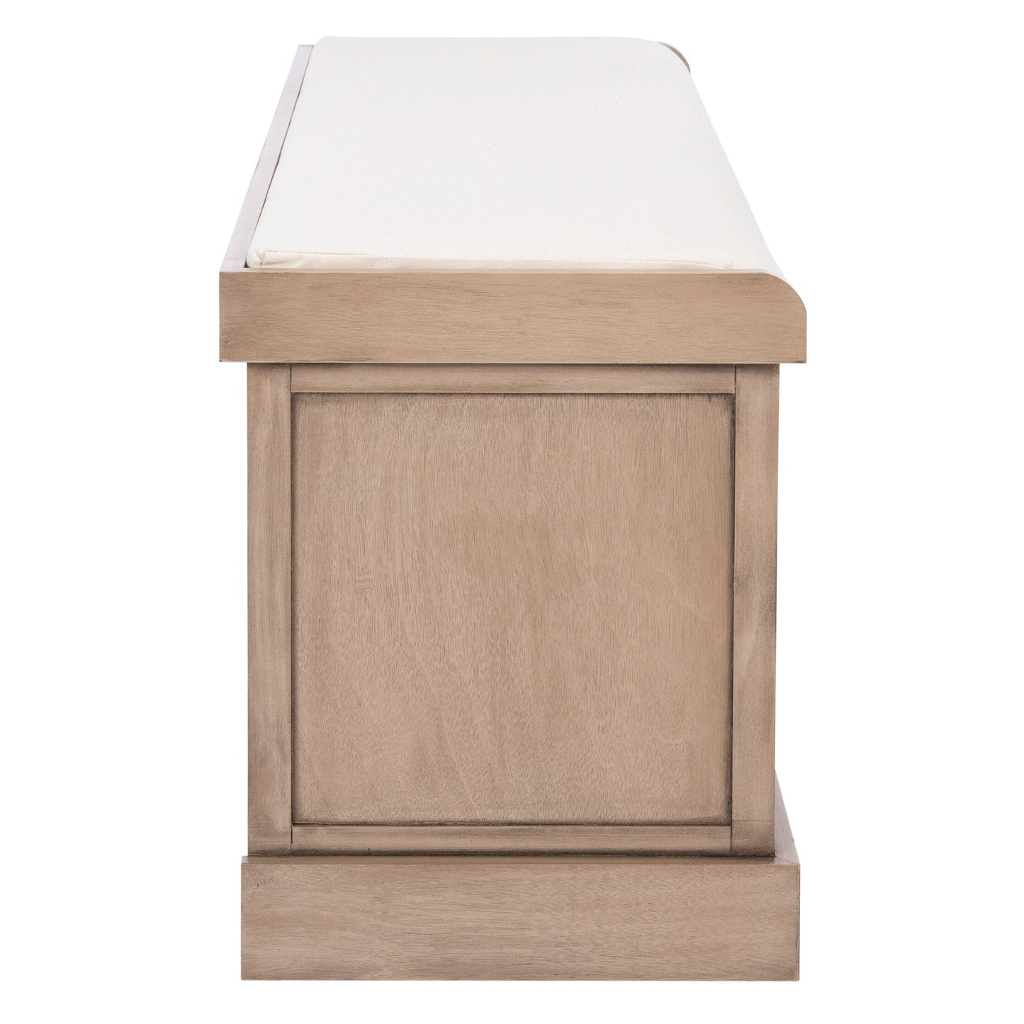 Banc de rangement SAFAVIEH Fiorello à 3 tiroirs avec coussin - 120 cm (L) x 38 cm (l) x 48 cm (H)