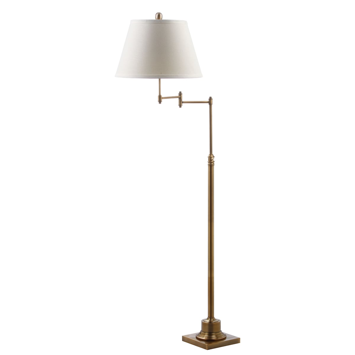 Lampadaire pivotant SAFAVIEH Lighting Tracee 60 pouces, couleur or - 40,6 x 40,6 x 138,4-173,7 cm - 40,6 x 40,6 x 175,3 cm (L x P x H)