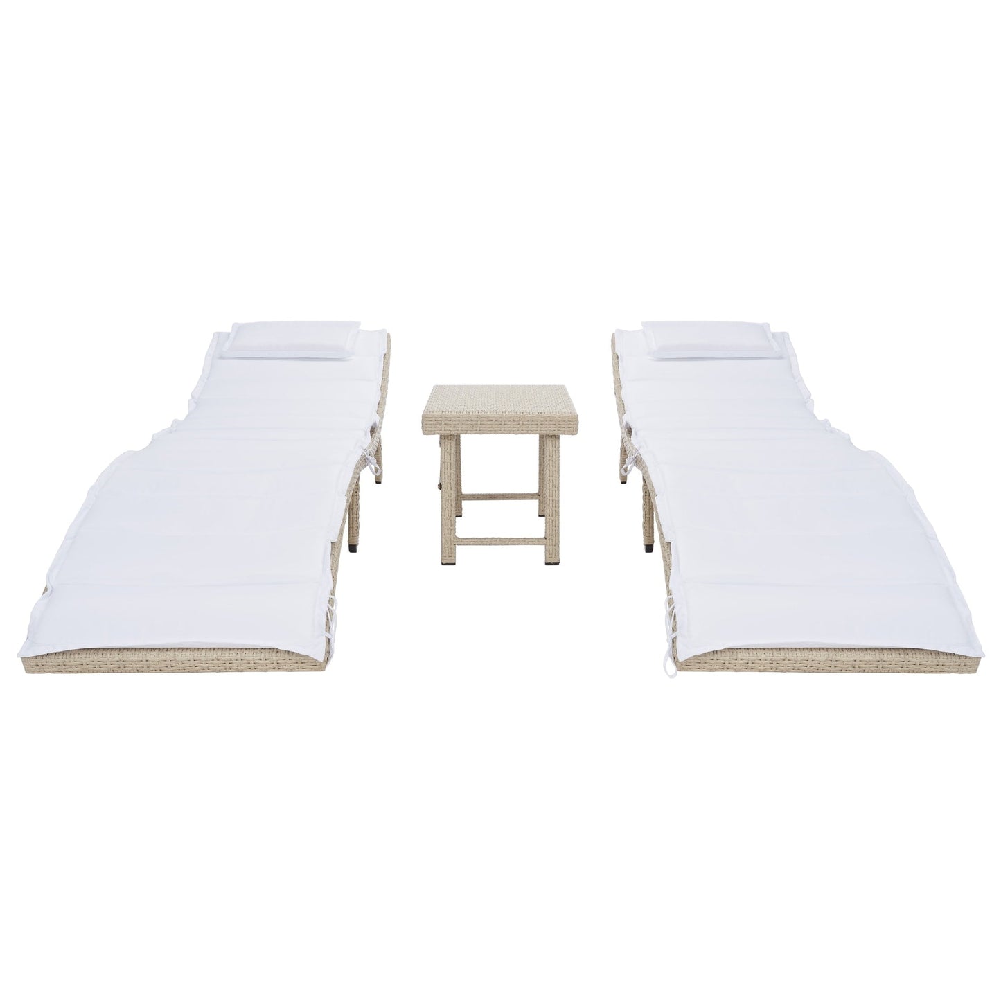 Ensemble de bain de soleil 3 pièces SAFAVIEH Outdoor Blaguna - 83 cm (L) x 20 cm (P) x 24 cm (H)
