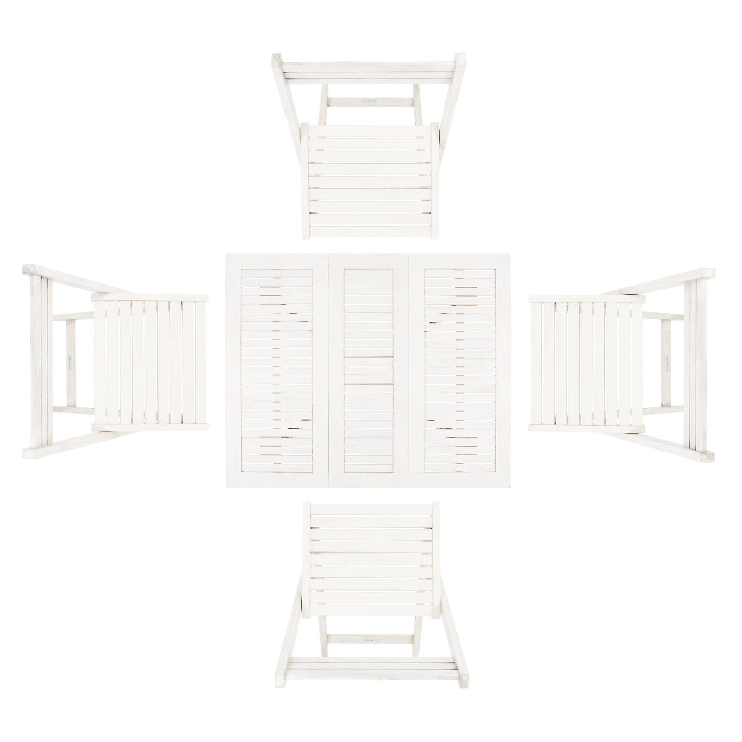 Ensemble de salle à manger d'extérieur SAFAVIEH Brandy 5 pièces - 43 po L x 35 po P x 29 po H