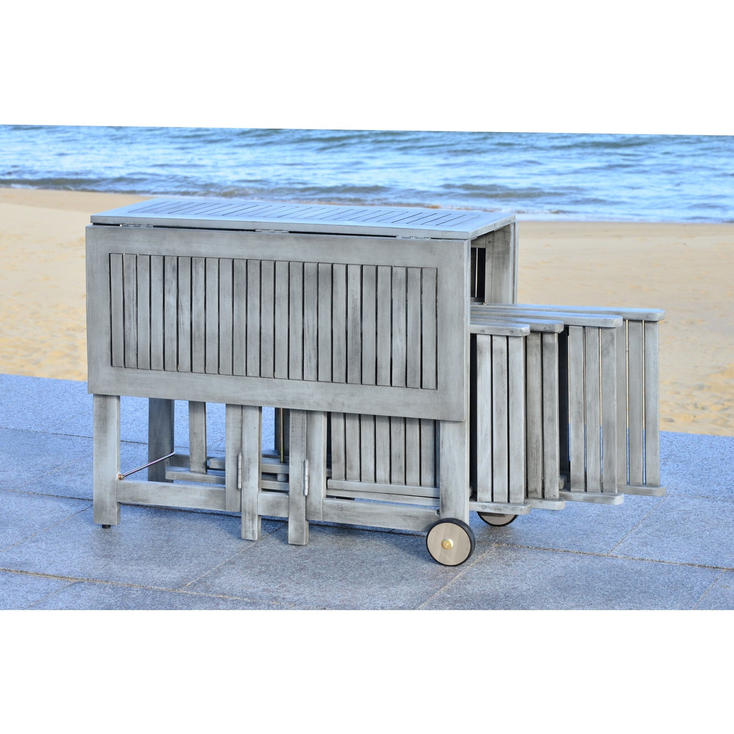 Ensemble de salle à manger d'extérieur SAFAVIEH Brandy 5 pièces - 43 po L x 35 po P x 29 po H