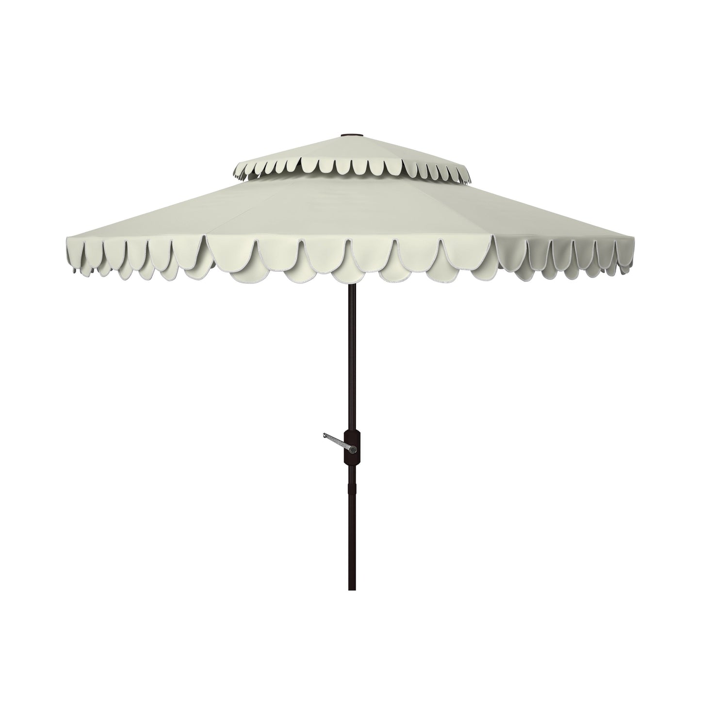 Parasol double SAFAVIEH Outdoor Kjerstin Valance de 2,74 m (9 pi)