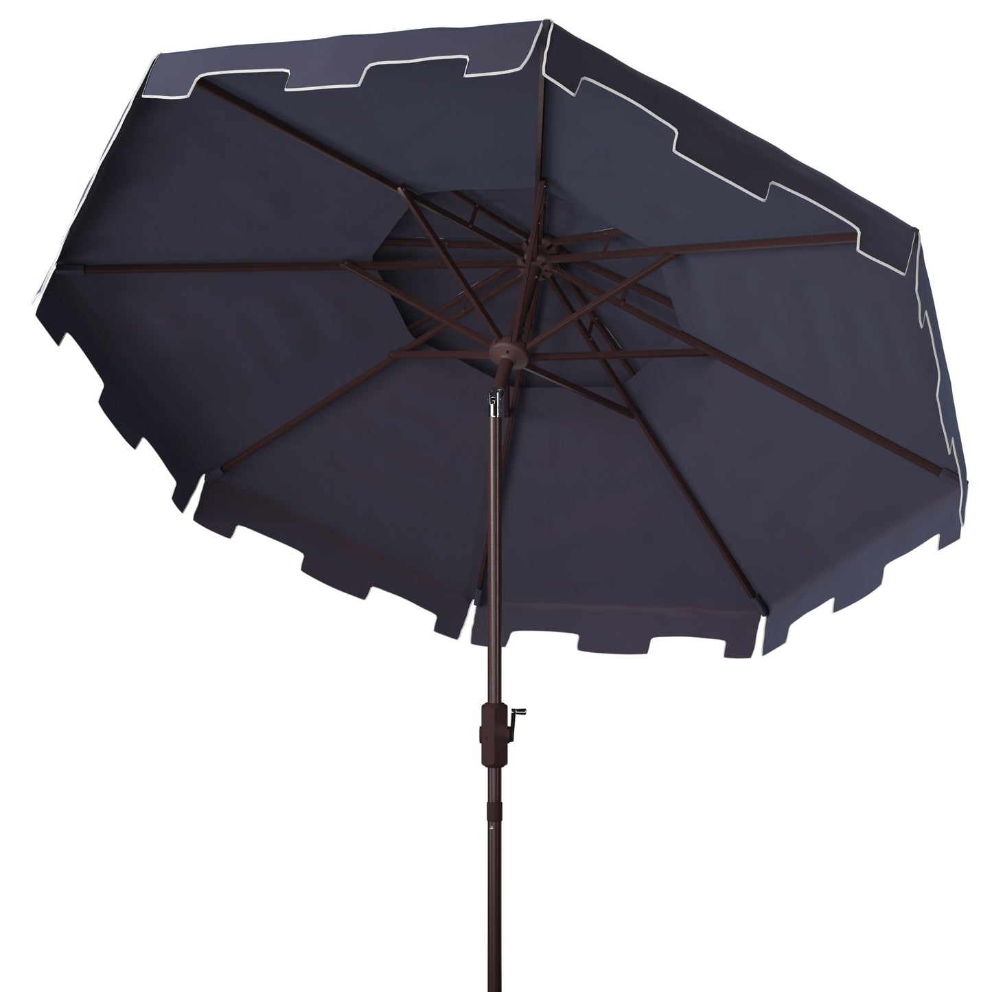 Parasol de marché double toit SAFAVIEH Outdoor Livia de 2,74 m (9 pi), base non incluse
