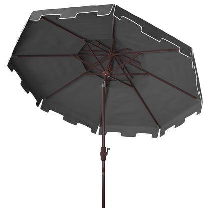 Parasol de marché double toit SAFAVIEH Outdoor Livia de 2,74 m (9 pi), base non incluse