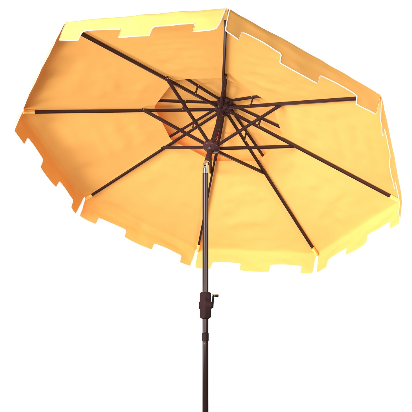 Parasol de marché double toit SAFAVIEH Outdoor Livia de 2,74 m (9 pi), base non incluse