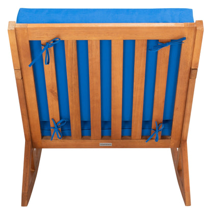 Fauteuil à bascule d'extérieur SAFAVIEH Makaila avec coussin - 66 cm (L) x 79 cm (P) x 97 cm (H)