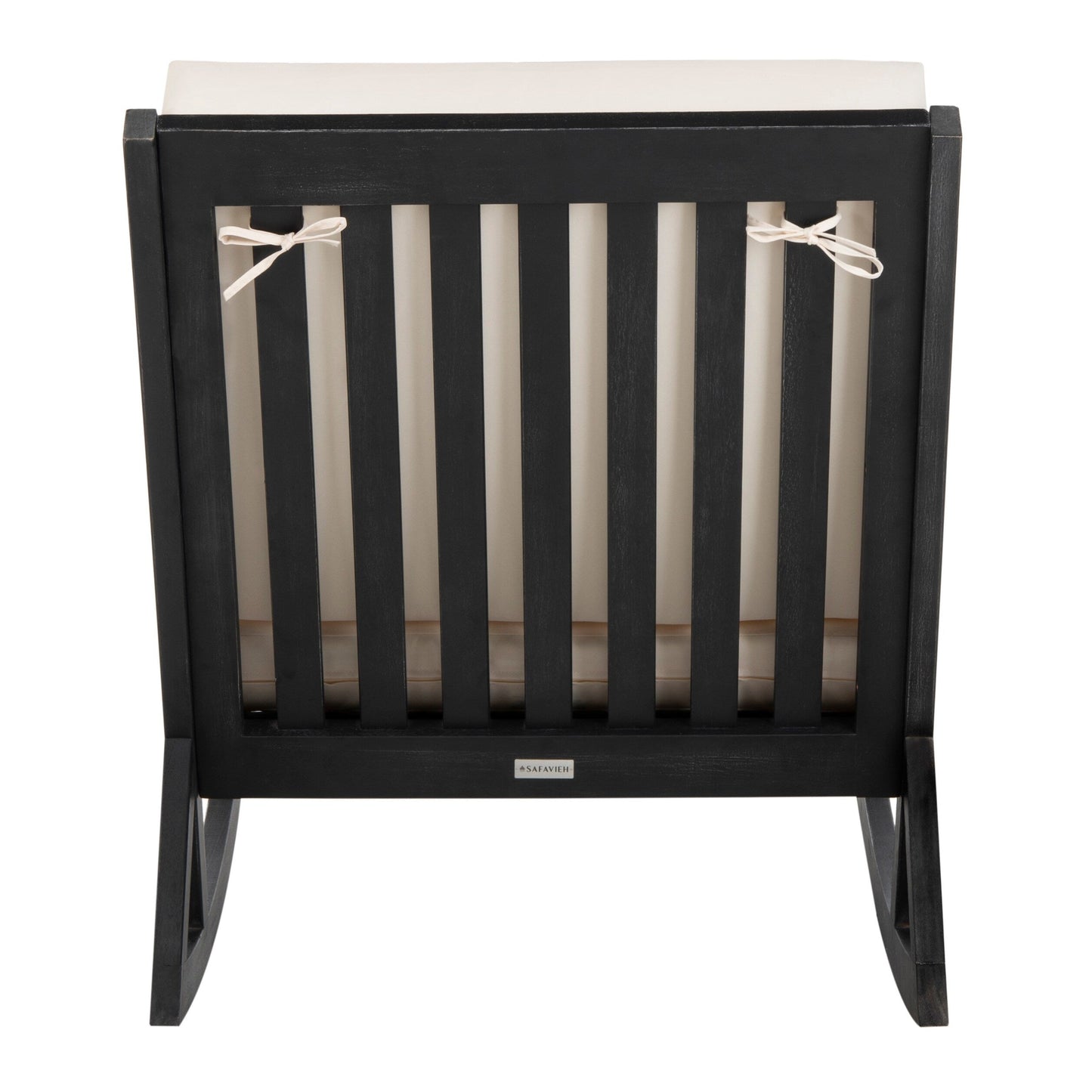 Fauteuil à bascule d'extérieur SAFAVIEH Makaila avec coussin - 66 cm (L) x 79 cm (P) x 97 cm (H)