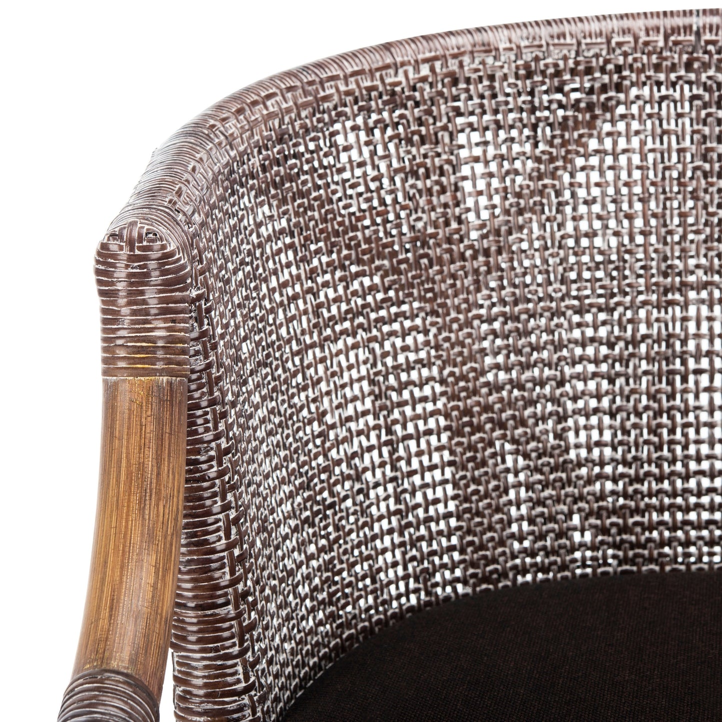 Tabouret de bar SAFAVIEH Virona en rotin 76 cm (22,3 po L x 20,5 po P x 39 po H)