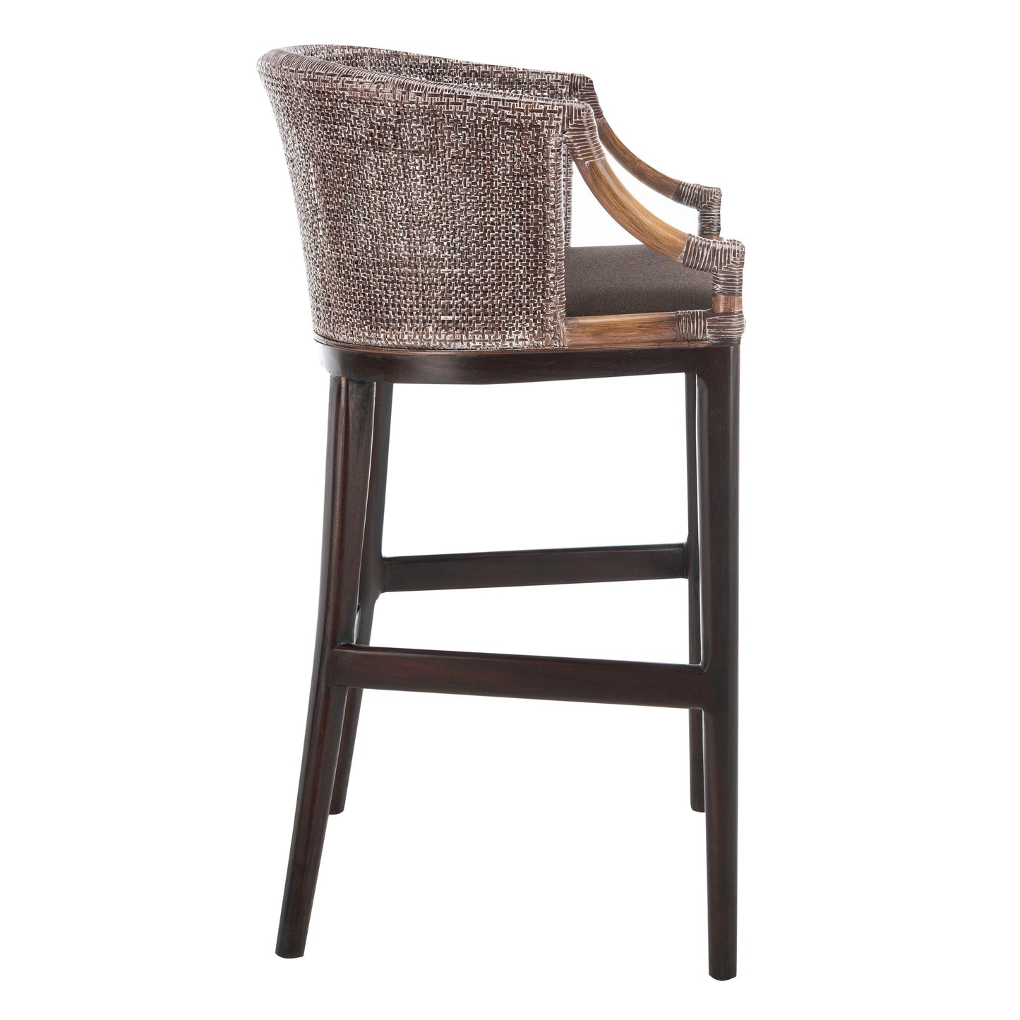 Tabouret de bar SAFAVIEH Virona en rotin 76 cm (22,3 po L x 20,5 po P x 39 po H)