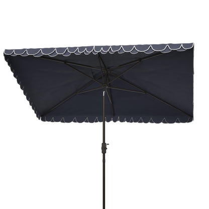 Parasol rectangulaire d'extérieur SAFAVIEH Zariah 6'x10' avec lambrequin