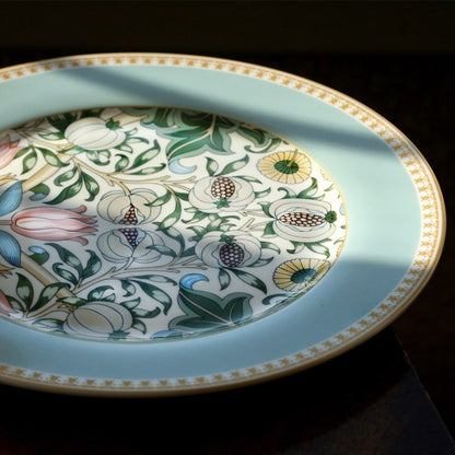 Service de table en porcelaine fine Morris Garden de STP Goods, 24 pièces, pour 6 personnes