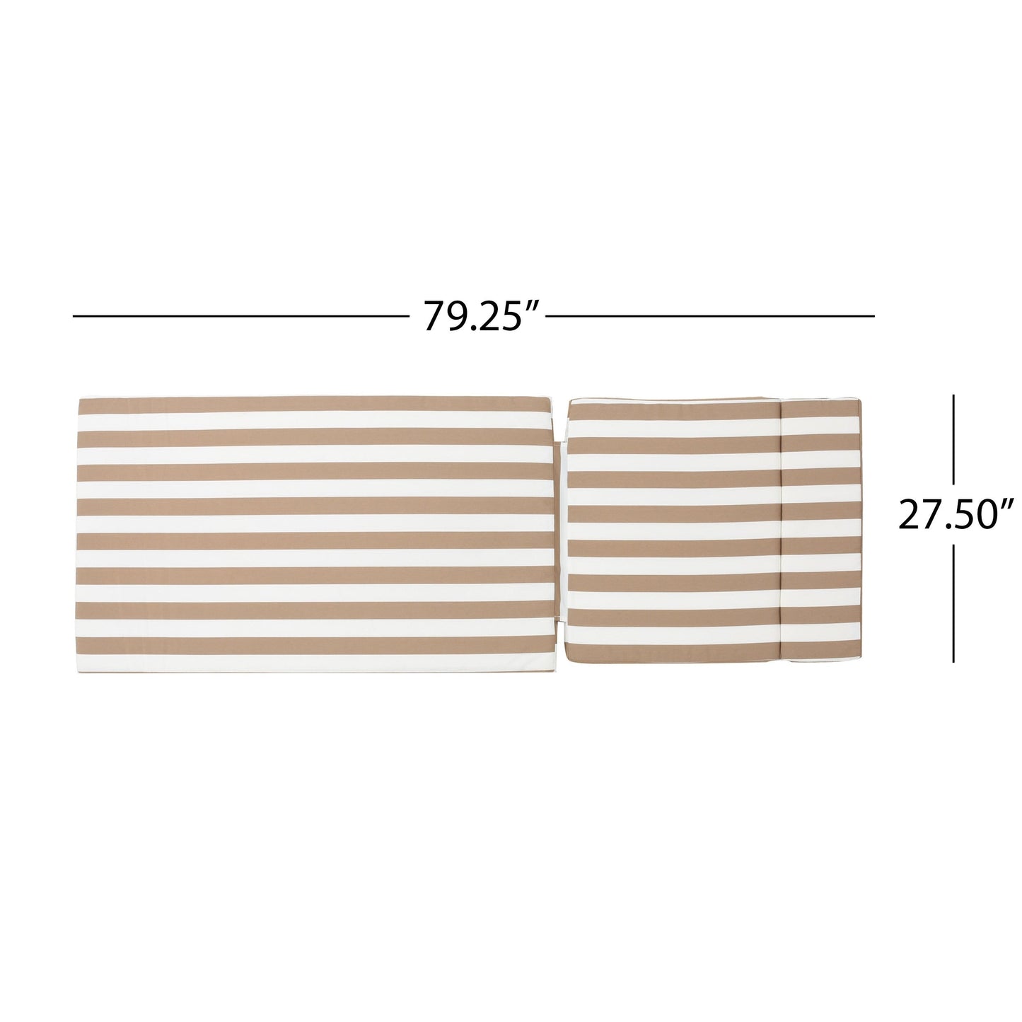 Ensemble de coussins d'extérieur Salem pour chaise longue - Coussins seulement (lot de 2) par Christopher Knight Home - 79,25 cm (L) x 27,50 cm (l) x 1,50 cm (H)