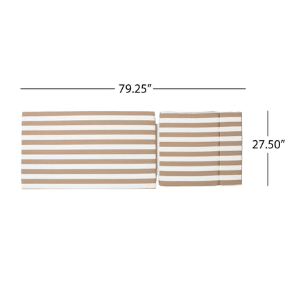 Ensemble de coussins d'extérieur Salem pour chaise longue - Coussins seulement (lot de 2) par Christopher Knight Home - 79,25 cm (L) x 27,50 cm (l) x 1,50 cm (H)