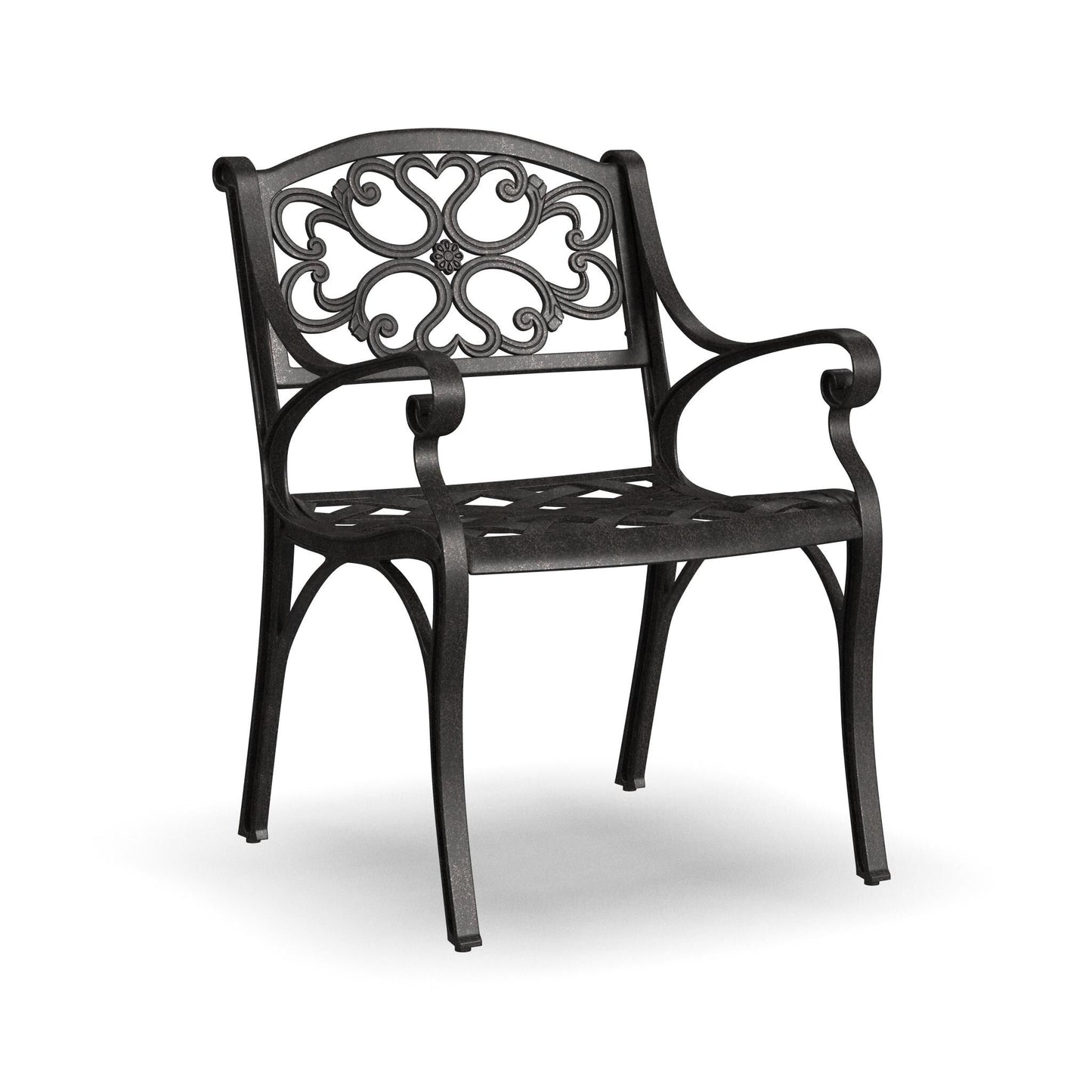 Ensemble de salle à manger d'extérieur 7 pièces Sanibel en aluminium bronze avec table ovale de 72 pouces et six fauteuils par Homestyles