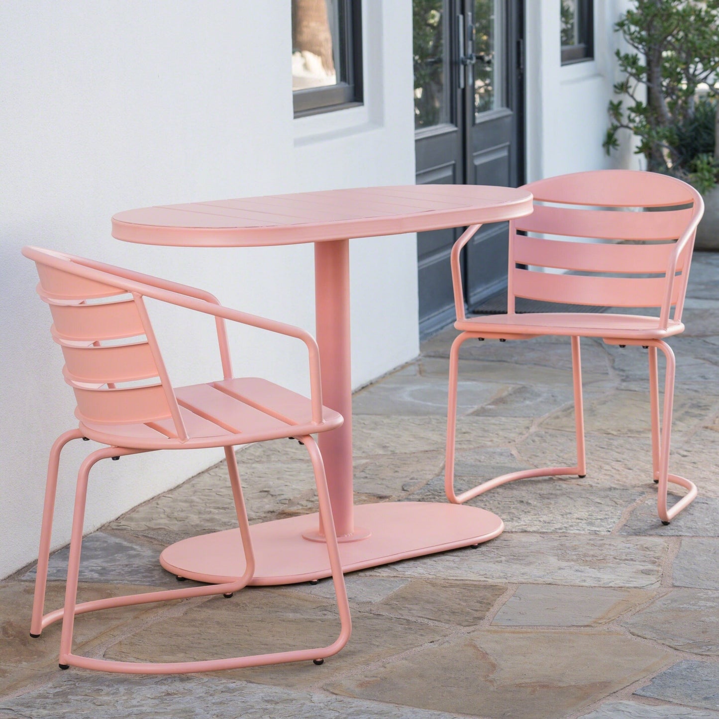 Ensemble bistro d'extérieur 3 pièces Santa Monica par Christopher Knight Home