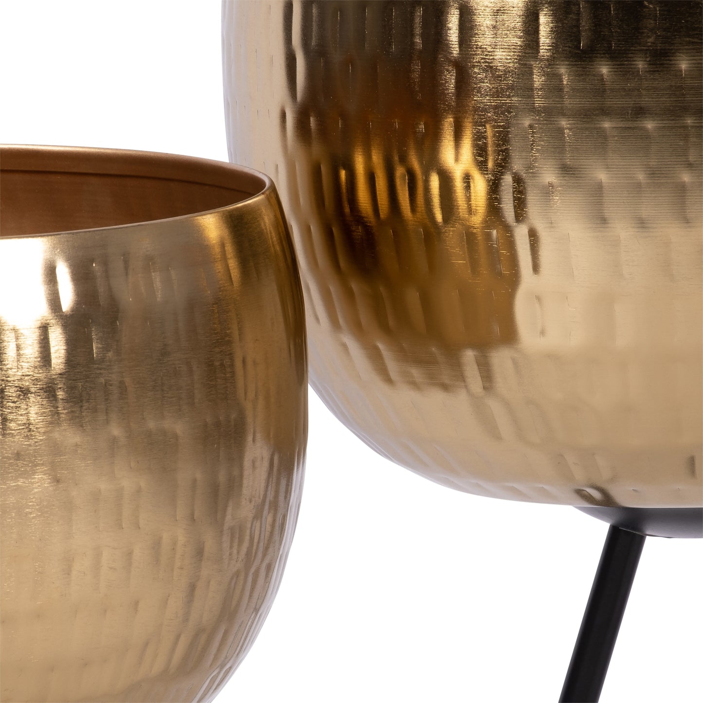 Ensemble de 2 jardinières robustes en fer forgé Sagebrook Home sur supports modernes - Transformez votre espace de vie en une oasis