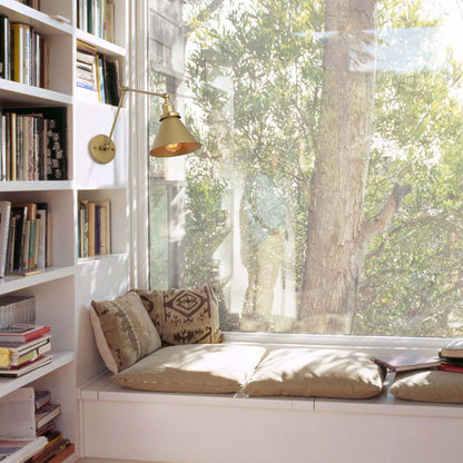 Lot de 2 appliques murales modernes à bras articulé, réglables et câblées