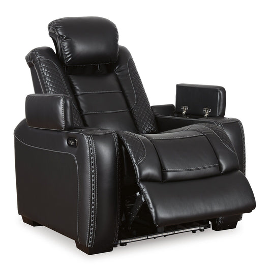 Fauteuil inclinable électrique noir Party Time, une création exclusive d'Ashley