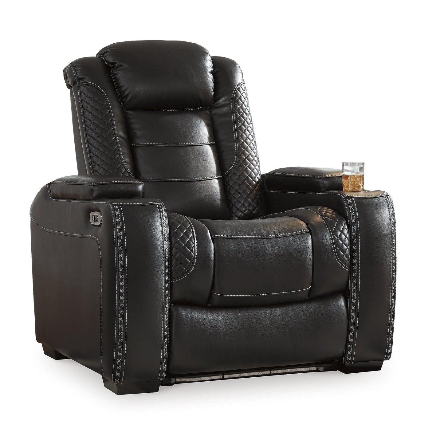 Fauteuil inclinable électrique noir Party Time, une création exclusive d'Ashley