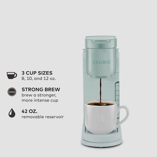 Cafetière à dosettes K-Cup individuelles, 3 tailles de tasse, café fort, réservoir de 1,25 L, menthe