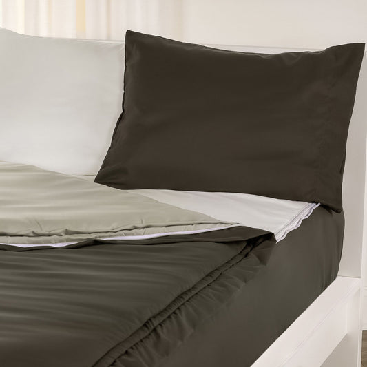 Ensemble de literie de luxe Siscovers Pewter Bunkie avec fermeture éclair