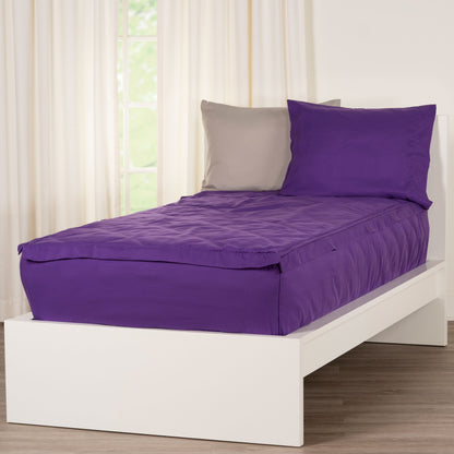 Ensemble de literie de luxe Siscovers Purple Bunkie avec fermeture éclair