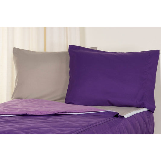 Ensemble de literie de luxe Siscovers Purple Bunkie avec fermeture éclair