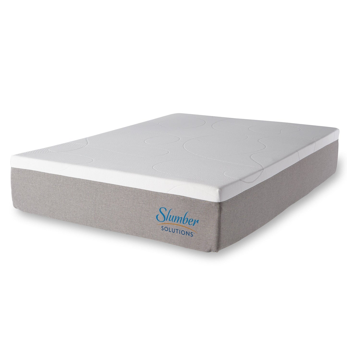 Matelas Slumber Solutions 14 pouces en mousse à mémoire de forme et gel - Choisissez votre confort - Blanc
