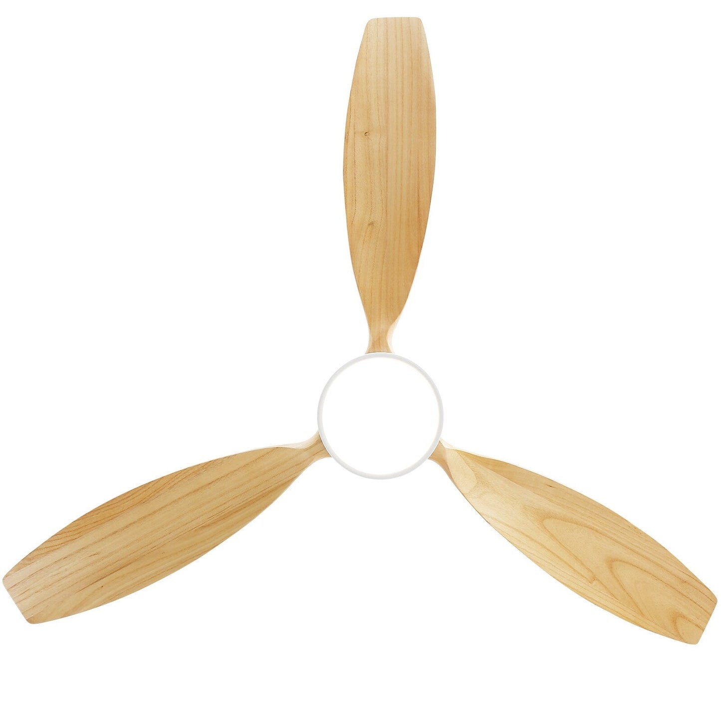 Ventilateur de plafond d'intérieur Sofucor 52 en bois avec éclairage intégré et télécommande (en option).