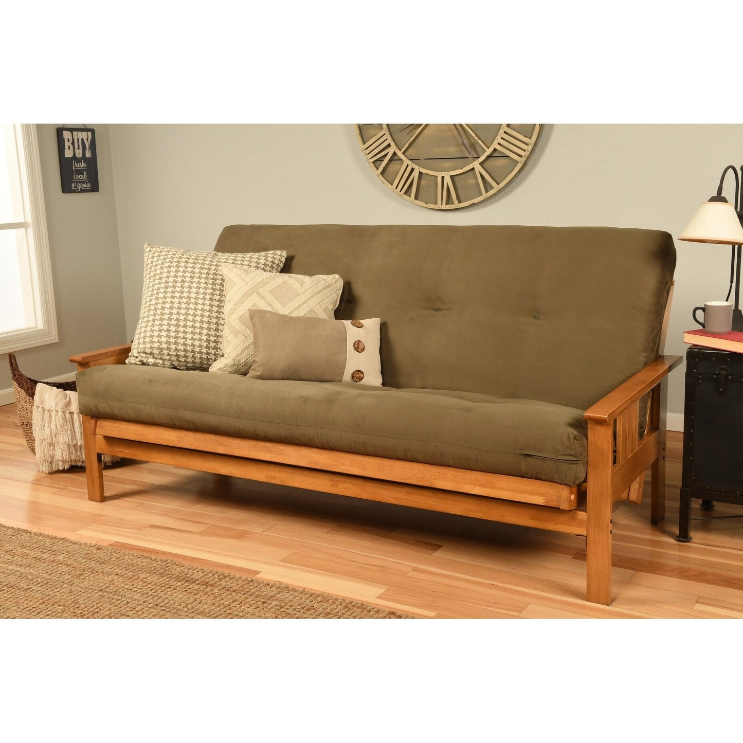 Matelas de remplacement pour futon Somette, en mousse haute densité et ressorts, taille standard uniquement (cadre non inclus)