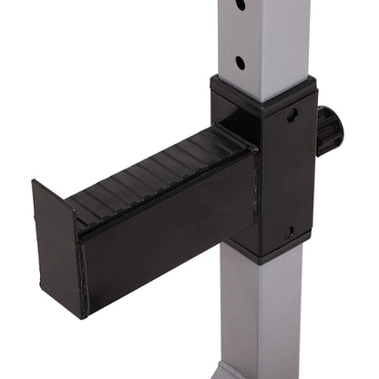 Support à haltères/banc de développé couché Soozier Steel en acier, réglable en hauteur, en 2 parties - Non applicable