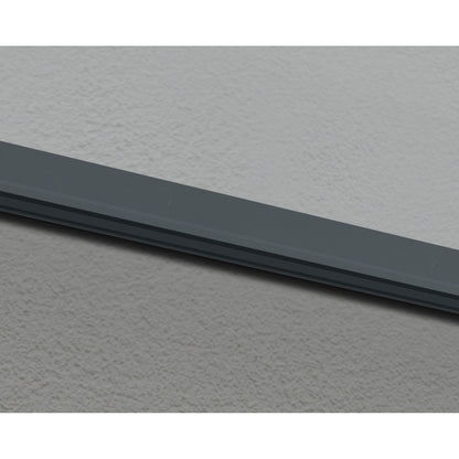 Auvent de porte et fenêtre Sophia 3 pi Gris Transparent