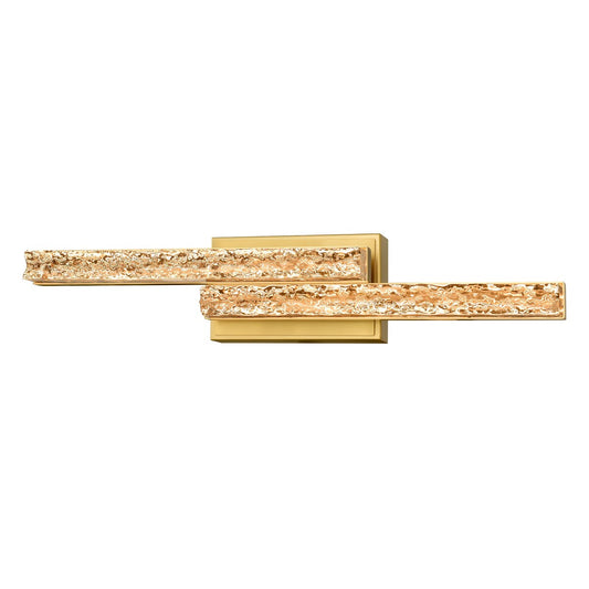 Éclairage de salle de bain en laiton à LED intégré décalé