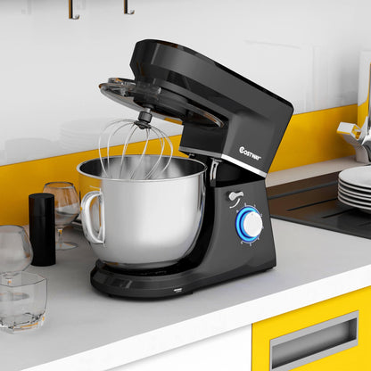 Robot pâtissier électrique 7,5 L à 6 vitesses avec tête inclinable et batteur