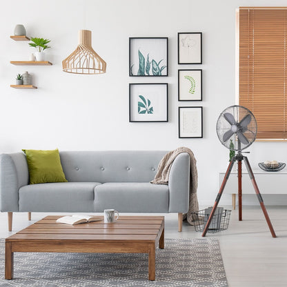 Ventilateur sur trépied Star Fans Star de 40 cm avec pieds en bois