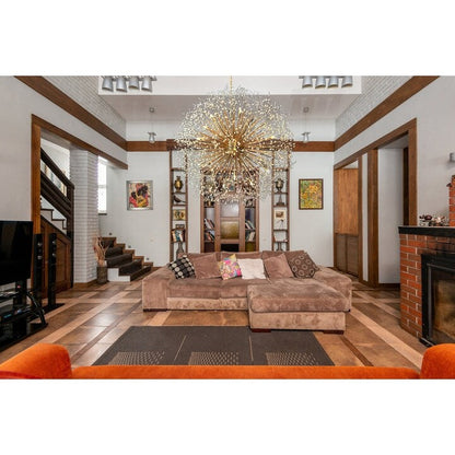 Lustre Starburst 47 de large, luminaire en cristal