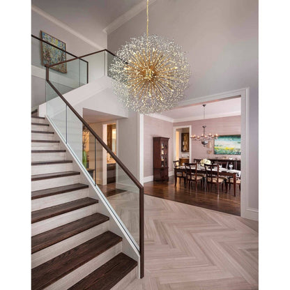 Lustre Starburst 47 de large, luminaire en cristal