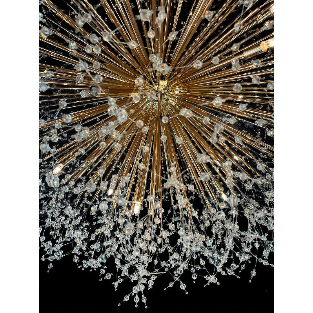 Lustre Starburst 47 de large, luminaire en cristal