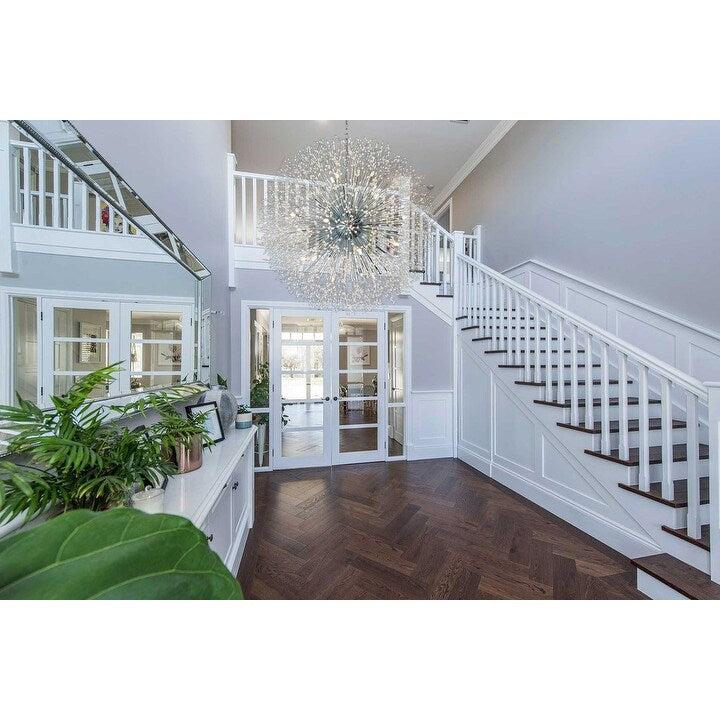 Lustre Starburst 47 de large, luminaire en cristal