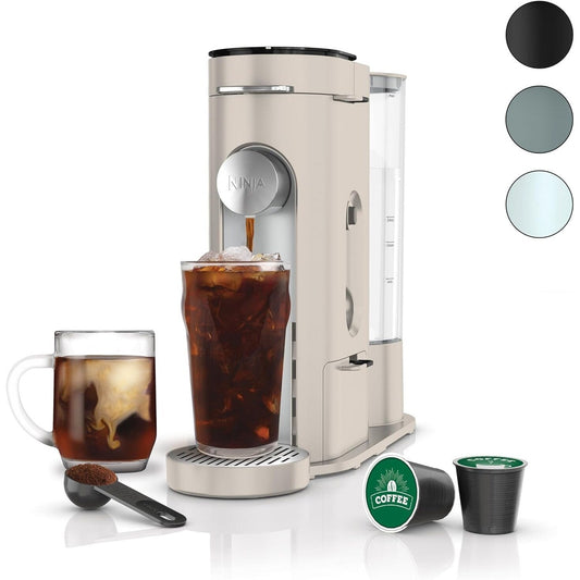 Cafetière Stone à dosettes individuelles, compatible avec les capsules K-Cup, réservoir de 1,6 L, infusion de café moulu, café glacé