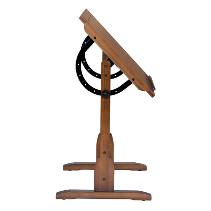 Table à dessin Studio Designs de 91 cm (36 pouces) en bois vintage avec plateau inclinable pour le dessin