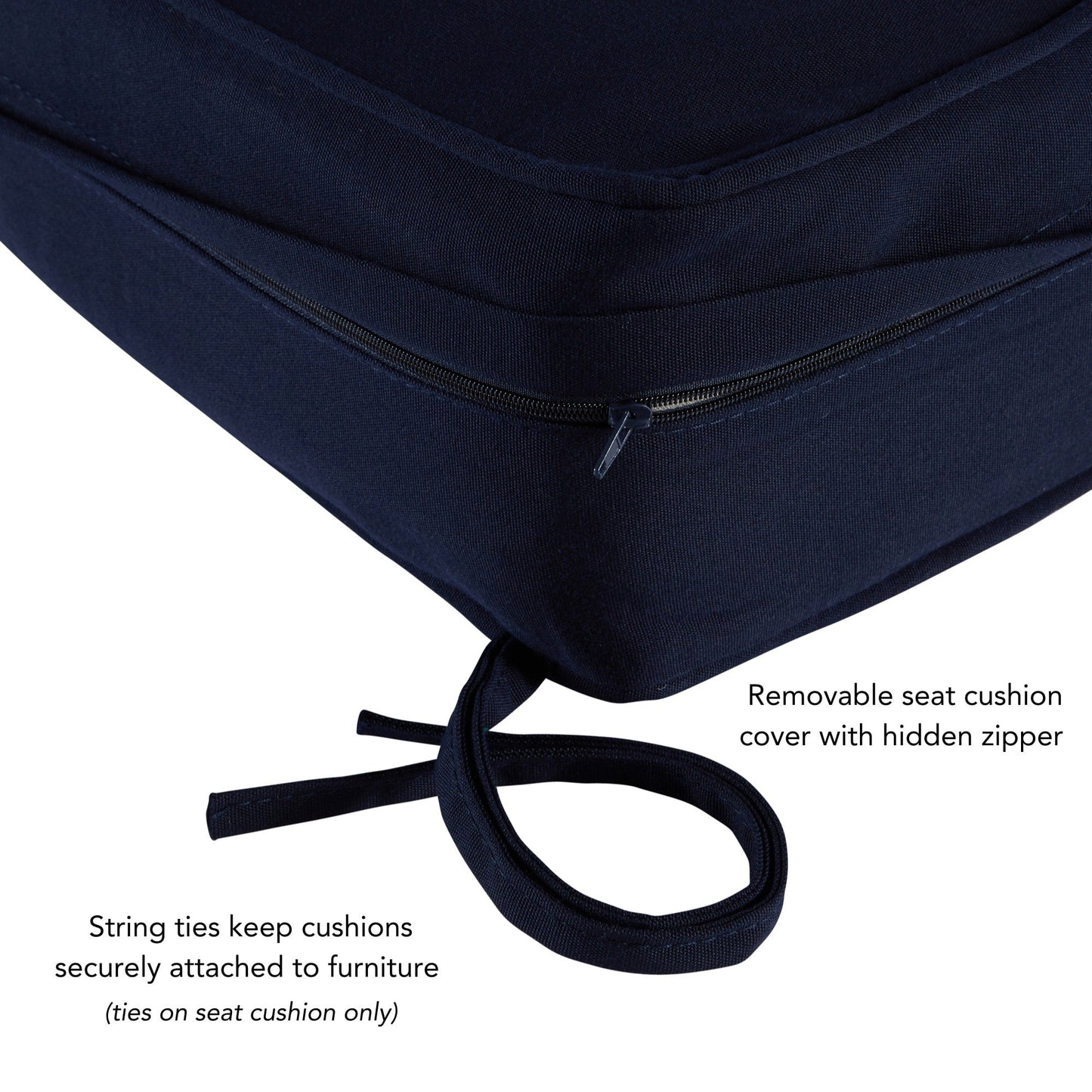 Ensemble de 2 coussins d'extérieur Sunbrella Premium pour siège profond