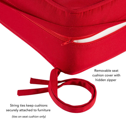 Ensemble de 2 coussins d'extérieur Sunbrella Premium pour siège profond