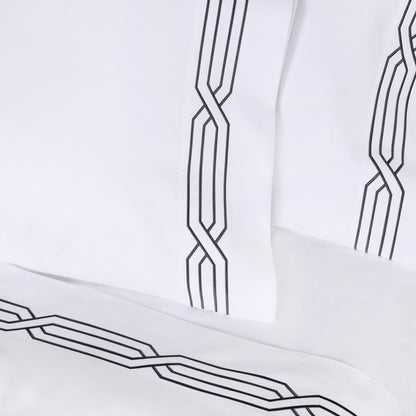 Ensemble de draps unis écologiques en coton égyptien de qualité supérieure, 1200 fils/cm²