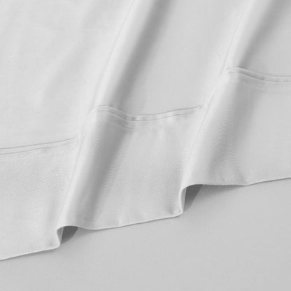 Ensemble de draps unis écologiques en coton égyptien de qualité supérieure, 1200 fils/cm²